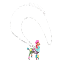 Load image into Gallery viewer, Poodle Dog Pendant Necklace