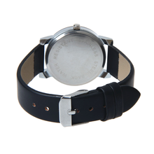 Load image into Gallery viewer, Black Leather Quartz Analog Watch