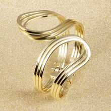 Load image into Gallery viewer, Gold Punk Hip Hop Bangle
