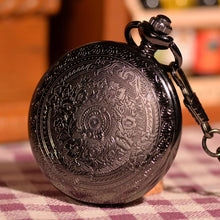 Load image into Gallery viewer, Classic Black Pocket Watch
