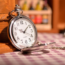 Load image into Gallery viewer, Elegant Silver Pocket Watch