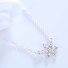 Load image into Gallery viewer, Snowflake Pendant Necklace