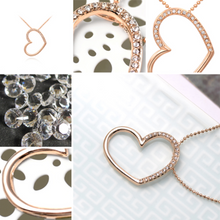 Load image into Gallery viewer, Gold Plated Horizontal Heart Pendant
