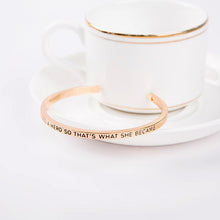 Load image into Gallery viewer, She Needed A Hero Cuff Bangle