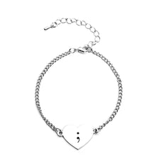 Load image into Gallery viewer, Semicolon Link Bracelet