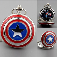Load image into Gallery viewer, Captain America Pocket Watch