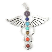 Load image into Gallery viewer, Chakras Natural Stone Pendant Charms