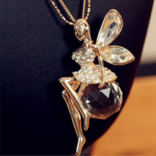 Load image into Gallery viewer, Angel Wing Fairy Necklace