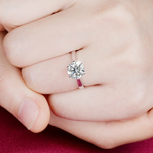 Load image into Gallery viewer, Silver Plated Crystal Ring