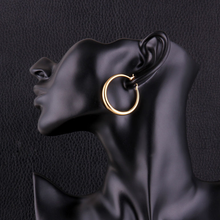 Load image into Gallery viewer, Solid Gold French Lock Hoops