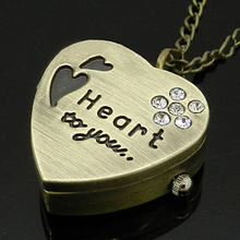 Load image into Gallery viewer, Heart Pocket Watch
