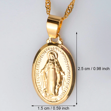 Load image into Gallery viewer, Virgin Mary Pendant Necklace