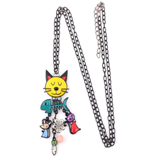 Load image into Gallery viewer, Cat Fish Pendant Necklace
