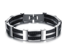Load image into Gallery viewer, Dark Maze Stainless Steel Men's Bracelet
