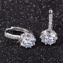 Load image into Gallery viewer, Cubic Zircon Crystal Stud Earrings
