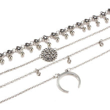 Load image into Gallery viewer, Multiple Layers Circle Tassel Necklace
