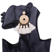 Load image into Gallery viewer, Victoria Boho Tassel Drop Earrings
