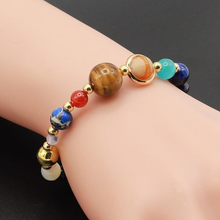 Load image into Gallery viewer, Universe Natural Stone Planet Bracelet
