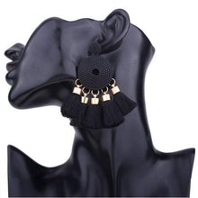 Load image into Gallery viewer, Victoria Boho Tassel Drop Earrings
