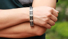 Load image into Gallery viewer, Dark Maze Stainless Steel Men's Bracelet
