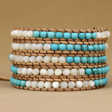 Load image into Gallery viewer, Clear Ocean Wrap Bracelet
