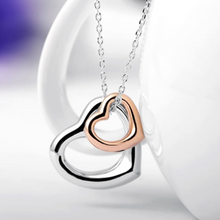 Load image into Gallery viewer, Double Heart Gold-Silver Overlay Pendant
