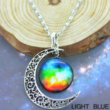 Load image into Gallery viewer, Starry Galaxy &amp; Moon Necklace

