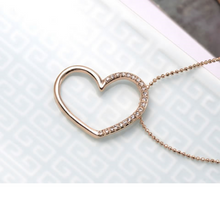 Load image into Gallery viewer, Gold Plated Horizontal Heart Pendant

