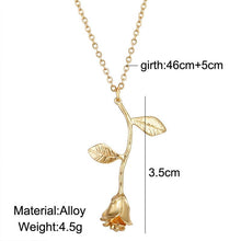 Load image into Gallery viewer, Exquisite Tricolor Rose Flower Pendant

