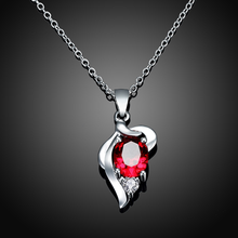Load image into Gallery viewer, Elegant Ruby Crystal Necklace
