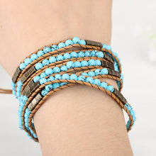 Load image into Gallery viewer, Egyptian Turquoise Wrap Bracelet
