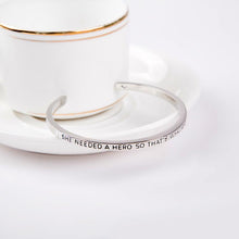 Load image into Gallery viewer, She Needed A Hero Cuff Bangle

