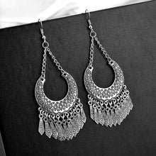 Load image into Gallery viewer, Geometric Drop Tribal Earring

