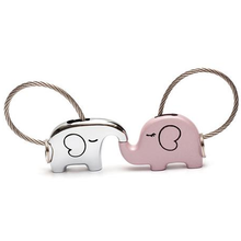 Load image into Gallery viewer, Save The Elephant Love Keychain Set

