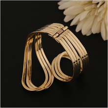 Load image into Gallery viewer, Gold Punk Hip Hop Bangle
