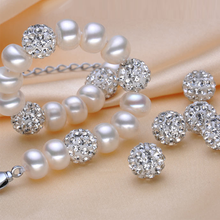 Load image into Gallery viewer, Silver and Pearl Bracelet
