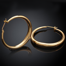 Load image into Gallery viewer, Solid Gold French Lock Hoops
