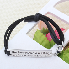 Load image into Gallery viewer, The Love Between a Mother and Daughter is Forever - Strap Bracelet
