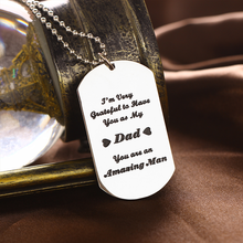 Load image into Gallery viewer, Grateful For Dad Necklace
