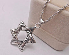 Load image into Gallery viewer, Men's Jewish Star Pendant
