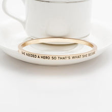 Load image into Gallery viewer, She Needed A Hero Bangle
